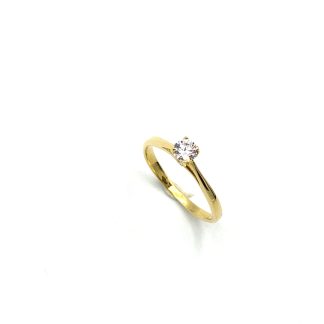 Yellow Gold Solitaire Ring