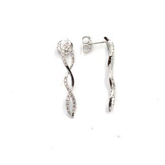 Miluna White Gold Earrings