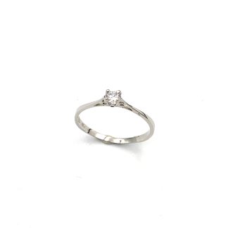 White Gold Solitaire Ring