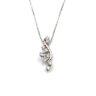 Necklace with Pendant Miluna White Gold CLD2735