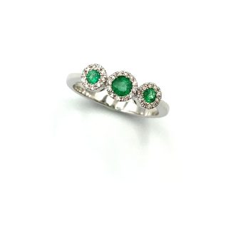 Trilogy Emerald Ring