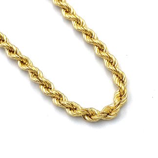 Yellow Gold Rope Necklace