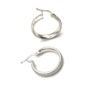 Sicilian White Gold Earrings Jewellery