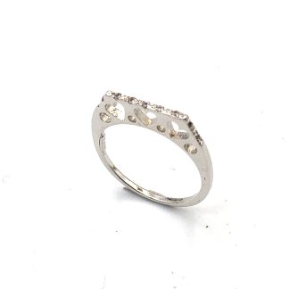 Square Eternity Ring in White Gold