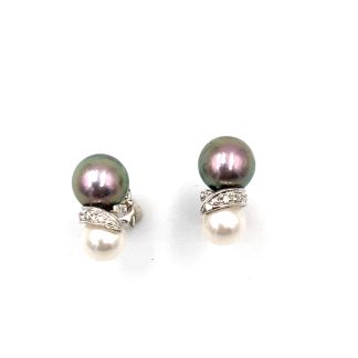 Miluna Per190 White Gold Earrings