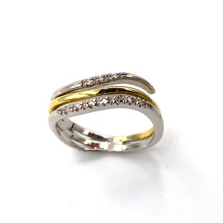 Miluna Two-Tone Gold Ring