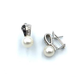 Nimei PER504 White Gold Earrings