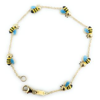 Gold Bracelet for Girls Bee