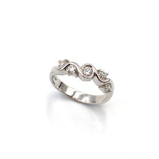 Nimei White Gold Veretta Ring
