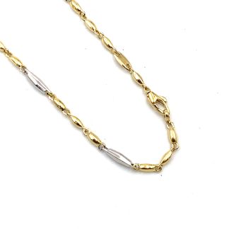 Men's Bicolor Gold Necklace