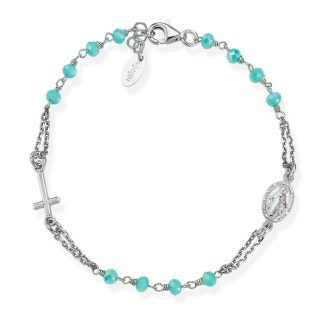 Bracciale Amen Rosario Verde Tiffany