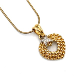 Yellow Gold Heart Necklace