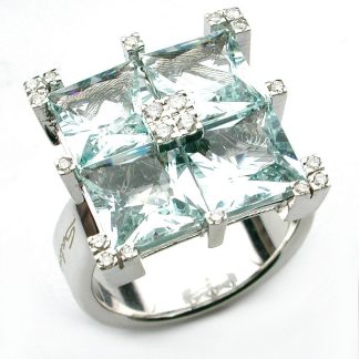 Salvini Aquamarine Quarter Ring
