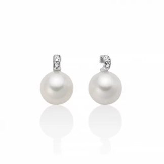 Orecchini  Oro Bianco e Perle Miluna