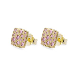 Rue Des Mille Square Zircon Earrings